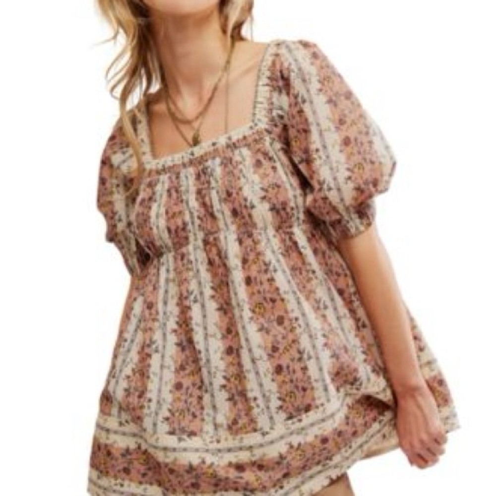 Free People Vintage Lovers Blouse